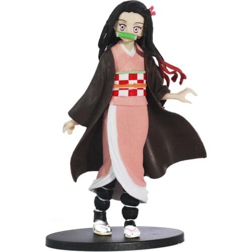 Kimetsu no Yaiba Figure 16cm Agatsuma Zenitsu Figurine Tanjirou Nezuko Anime Demon Slayer Action Figure Warrior PVC Model Toys