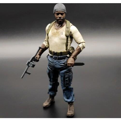 Wolking Dead Figures Residents Evil Tyreese Zombies 5inch Doll Action Figures Model Macfarlane