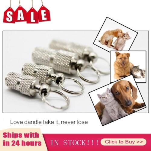 Pet Cat Dog ID Tag For Dogs Cats Anti Lost Name Address Label Identity Tube Collar Pet Products Necklace Collar Puppy Supplies