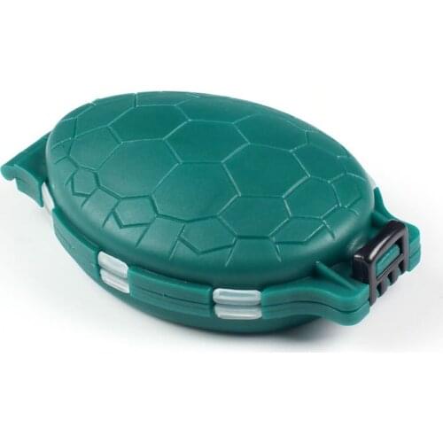 12 Compartments Turtle Fishing Lure Hooks Storage Tackle Case Pocket Tool Box