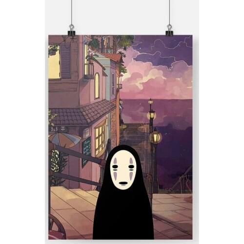 No Face Spirited Away anime canvas painting decor wall art pictures bedroom study home living room decoration prints poster