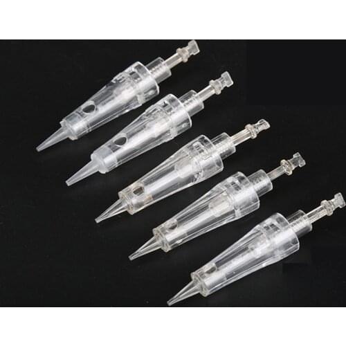 50PCS Screw 3p needle cartridge Disposable Sterilized For Permanent Makeup Eyebrow Lip Tattoo Machine pen Profession Tool