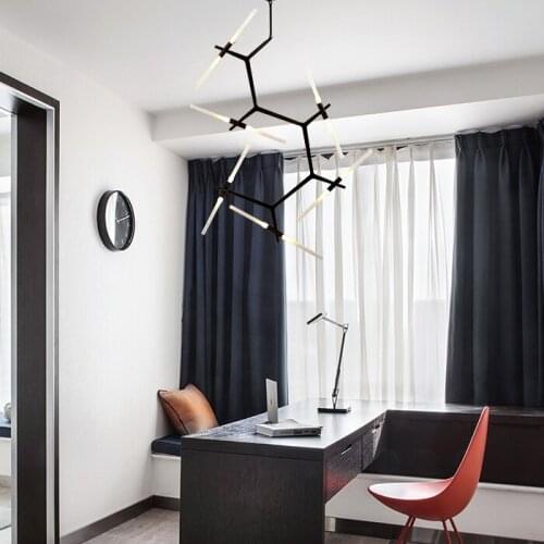 Postmodern Nordic minimalist art creative living room dining room villa creative personality herringbone tree chandelier