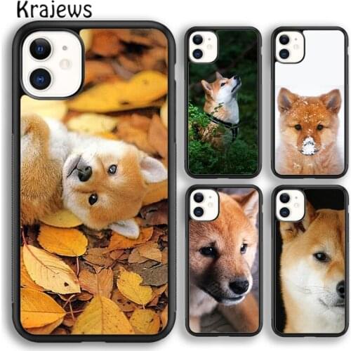 Krajews Corgi Shiba inu Dog Soft Phone Case Cover For iPhone 5 6s 7 8 plus X XR XS 11 12 pro max Samsung Galaxy S8 S9 S10 Plus