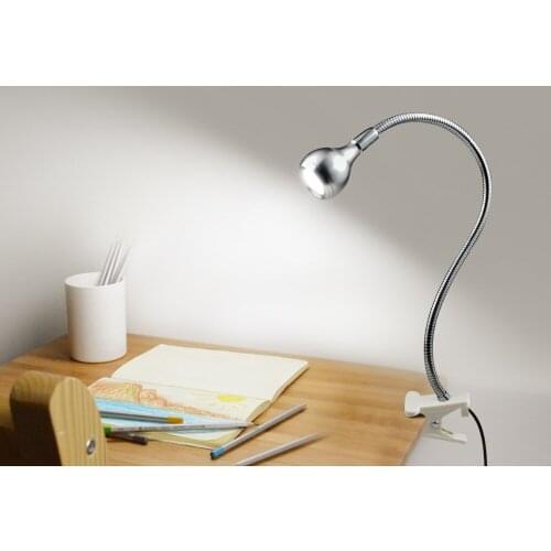 Clip Light Table Lamp USB Power Bedside Lamps For Bedroom Study Room Decor Flexible LED Book Light for Reading Work Desk Light