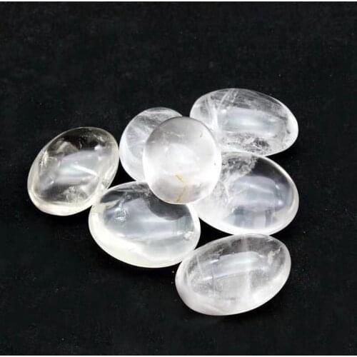 Natural white crystal palm stones quartz polished massage healing gemstones fine gifts