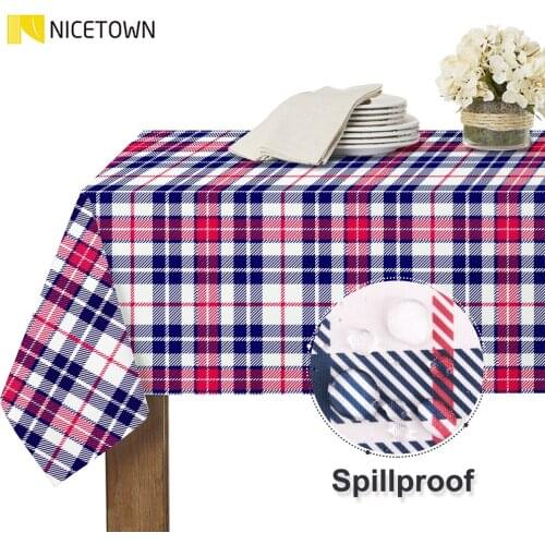 NICETOWN New Year Tablecloths On The Table