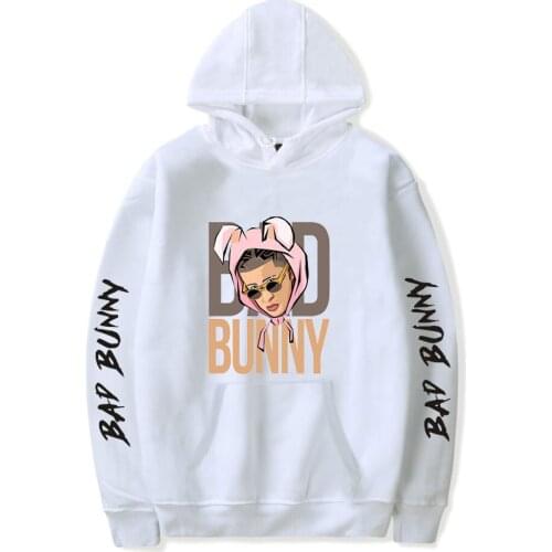 New Fashion Bad Bunny Sweatshirt Hoodie Men/Women Autumn Winter Popular Casual Hip Hop Hoodies Bad Bunny Pullovers Clothing