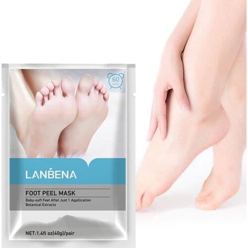Foot Peel Mask Exfoliating Dead Skin Calluses Moisturizing Anti-Cracking Repair Dry Lactic Acid Foot Care And Skin Care 40g/Pair