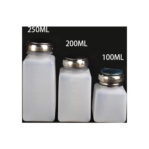 FEPRLO 100ml/200ml/250ml Alcohol bottles ESD Plastic Alcohol Dispenser/ESD Alcohol Bottle free shipping