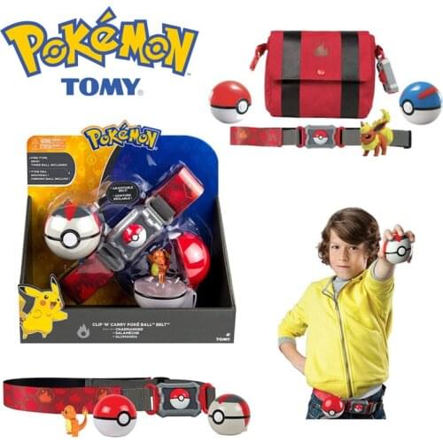 Pokemon Elf Ball Belt Pikachu Pokeball Pocket Monster Variant ModelToy Set Cosplay Action Figure Model Kids Toy Gifts