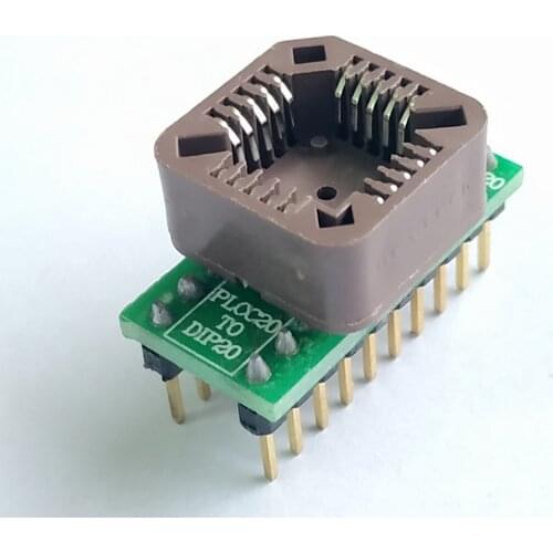 PLCC20 TO DIP20 PLCC20-DIP20 SOCKET programmer TL866II XP8710 TOP3100 top3000 IC CHIP adapter