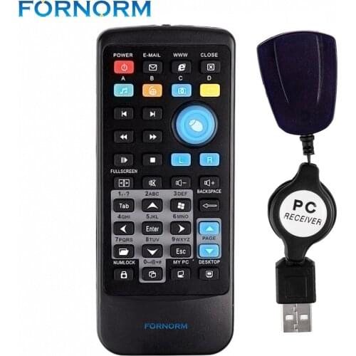 FORNORM Wireless Mouse Remote Controller USB Receiver IR Remote Control for Loptop PC Computer Center Windows 7 8 10 Xp Vista