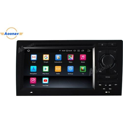 Radio android 2 din car Stereo receiver For Audi A8 S8 1994-2003 car DVD player touch screen GPS navigation multimedia player