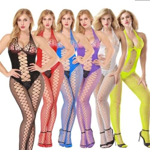 Hot Sexy Neon Lace Bodysuit Transparent Body Bodysuit Summer Women Highstreet Bodysuits Fancy dress costumes