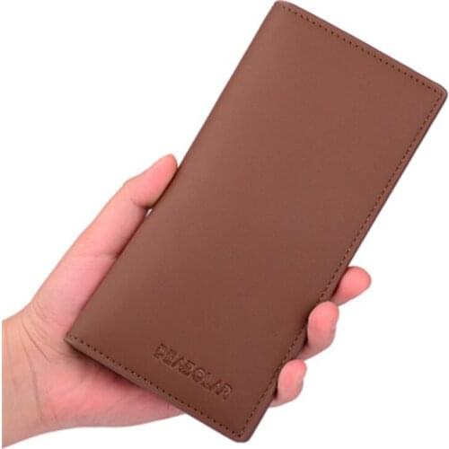DEABOLAR 2018 new mens long wallet thin section simple Japanese and Korean version of the multi-card mens wallet ticket holder
