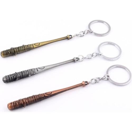 TV Series The Walking Dead Negan Baseball Bat Alloy Key Chains Keychain Keyring Key Chain Keyfob Accessories