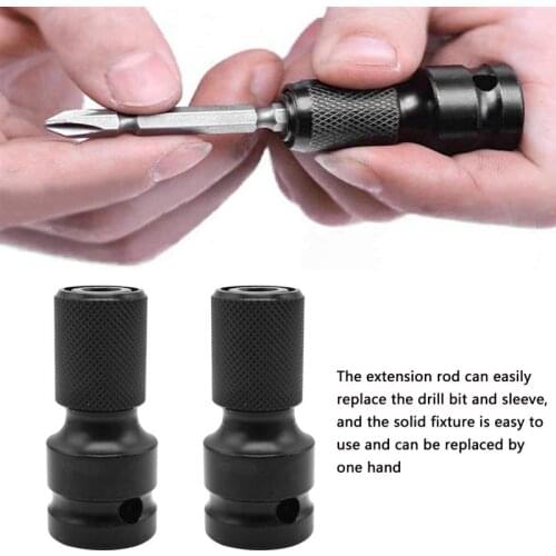 Screw Extension Bar 1/2'' to 1/4'' Screwdriver Adapter Telescopic Screw Bit Holder Wrench Adapter Accessories