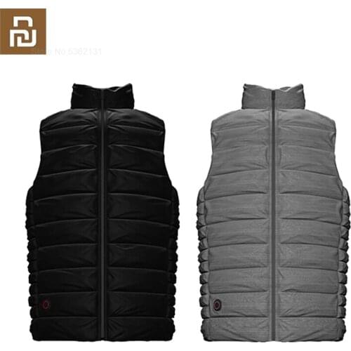 Youpin Cottonsmith Graphene Heating Goose Down Vest for Men Women Smart Temperature Control White Goose Down Thermal Vest Jacket