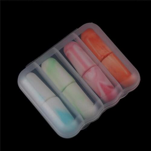 1/2/4Pairs Travel Sleep Noise Prevention Earplugs Noise Reduction For Travel Sleeping Soft Foam Ear Plugs Toiletry Kits