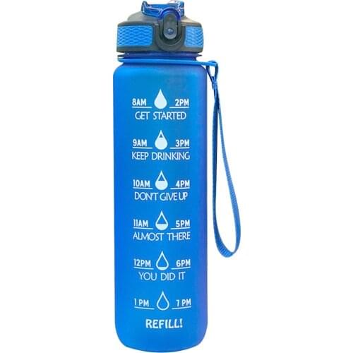 1pc Water Bottle Bounce Cover With Graduated Straw Sports Fitness Gym Water Bottle Clear Drinking Bottles Outdoor travel