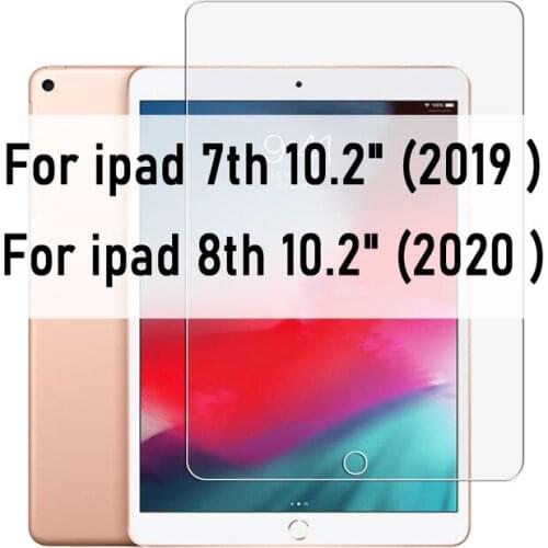10 PCS 9H Real Tempered Glass Screen Protector Film For iPad 10.2 inch 2019 2020 For iPad 7th 8th Generation A2197 A2198 A2200