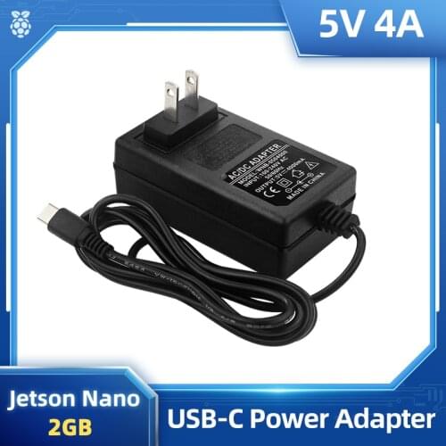 Jetson Nano 2GB Power Adapter 5V 4A Charger USB Type C 100-240V Input Power Supply for Nvidia Jetson Nano 2GB