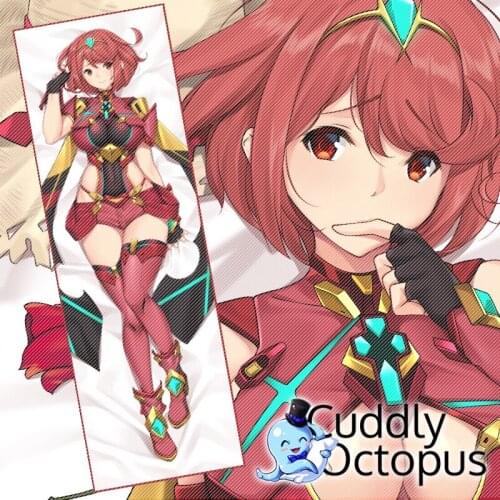 Anime Xenoblade Chronicles 2 Pyra Dakimakura Hugging Body 2WAY Pillow Case Cover Pillowcase Cushion Bedding Xmas Gifts Cud