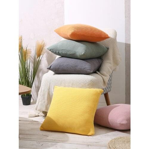 Velvet Cushion Cover Decorative Pillows Throw Pillow Case Soft Solid Colors Luxury Home Decor Living Room Sofa Seat Coffee