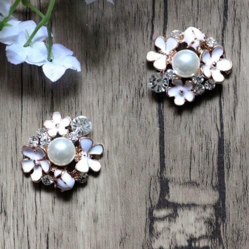 Free Shipping Wholesale 23mm Flatback Rhinestone Button For Hair Flower Wedding Invitation 40pcs/lot PYL001