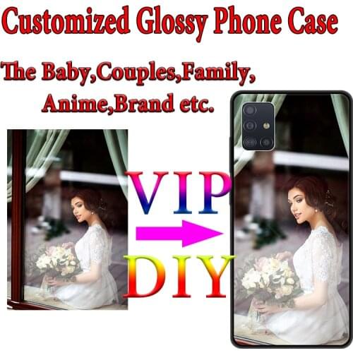 Phone Case Customized Glossy Photo For Samsung Galaxy A32 A52 A12 A10S A51 A71 Silicone Shell for Samsung A70 A50 A02S Fundas