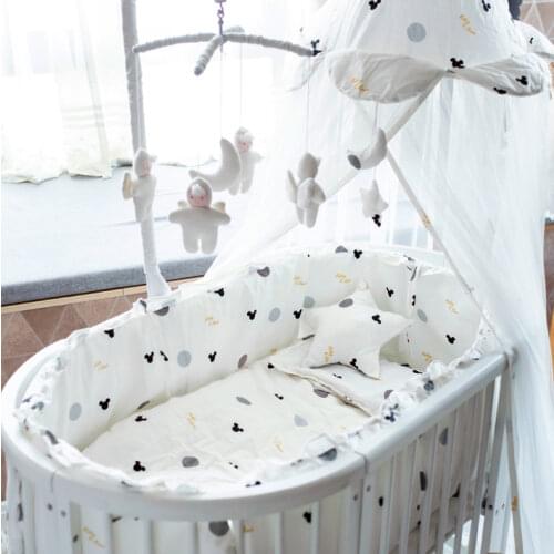 Pure Cotton Baby Round Bed Oval Bed Pure Cotton Bed Product Bed Circumference Kit Baby Bed Product Bed Curtain Private Made