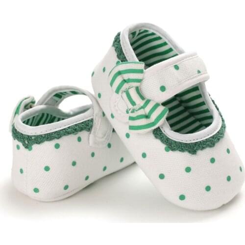 Baby Shoes Dot Print Infant Prewalkers Toddler Soft Soled Walking Shoes Anti-Slip Casual Sneakers