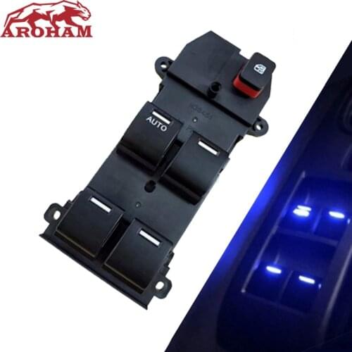 Backlight 35750-TM0-F01 New Electric Master Power Window Switch For Honda City 2008 2009 2010 2011 2012 2013 2014 Fit 2008-2013