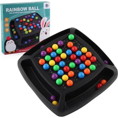 Rainbow Ball Matching Game Early Childhood Education Board Game Boys And Girls Intelligent Brain Game