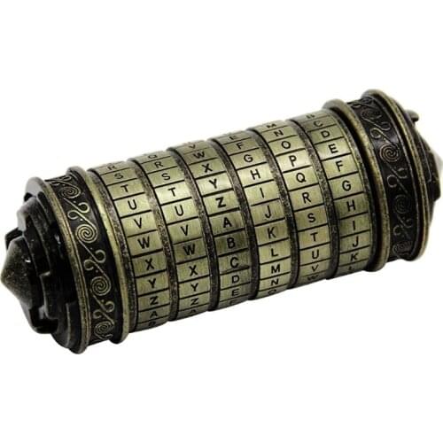 Code Toys Metal Cryptex Locks for Wedding Valentines Day Password Cylinder