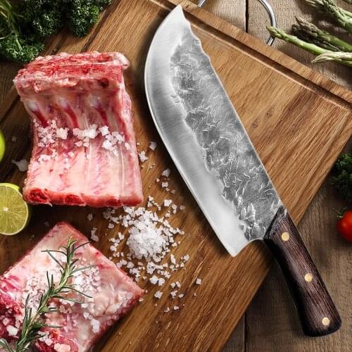 Handmade Forging Kitchen Knife Butcher Knife for Cutting Meat Fish Fruit Kitchen Knives Cooking Tools