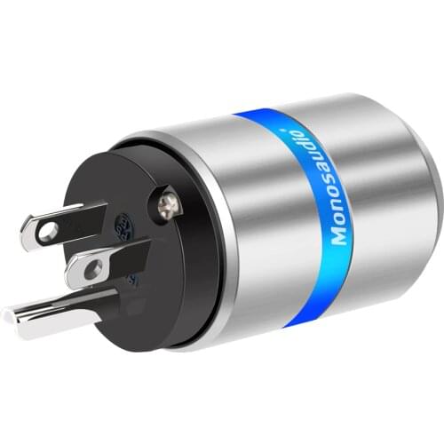 Monosaudio M106R/F106R 99.998% Red Pure Copper Rhodium Plated hifi US Version Power Plug+IEC Connector Audio Supply Plug