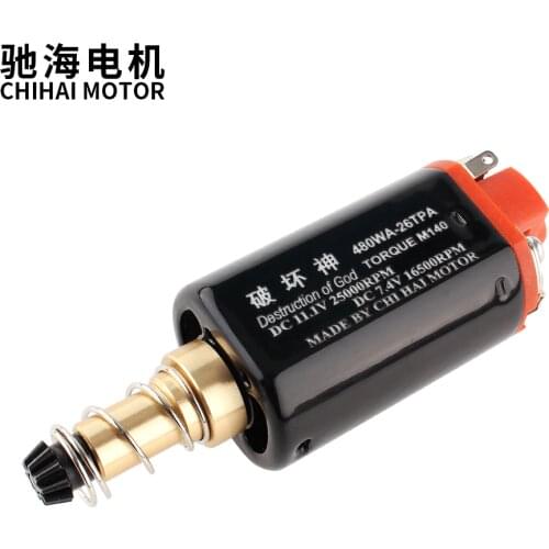 Chihai motor CHF-480WA-26TPA Nd-Fe-B 25000 rpm M140 Ver.2 Gearbox High Torque Long Shaft Motor for AEG Airsoft