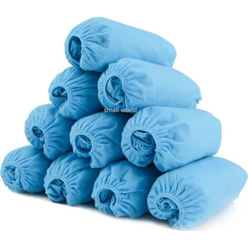 Non-Woven Shoe Covers Indoor Disposable Cover Thickened Shoes Membrane 100PCS Breathable Household Dustproof Shoe Cover