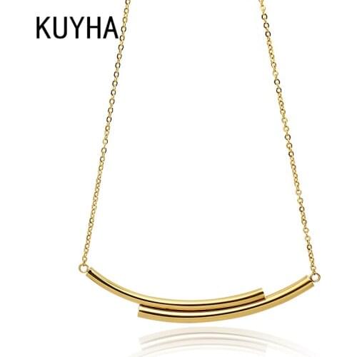 Stainless Steel Necklace For Women Classic Hot Selling Minimalist Simple Geometric Everyday Wear Jewelry Sweater Accessories
