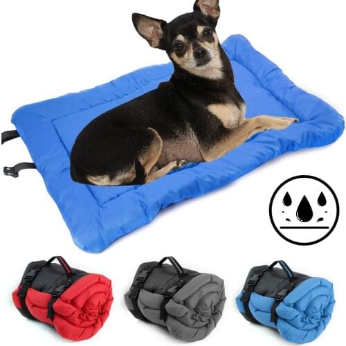 Dog Bed Blanket Portable Dog Cushion Mat Waterproof Outdoor Kennel Foldable Pet Breathable Beds For Puppy Kennel Bed For Cats