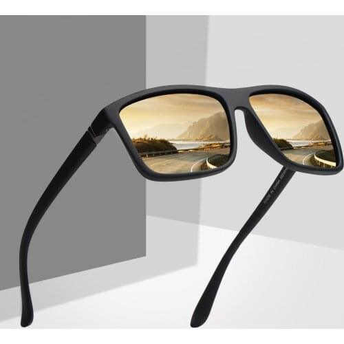 Polaroid sunglasses Unisex Square Vintage Sun Glasses Famous Brand Sunglases polarized Sunglasses retro Feminino For Women Men