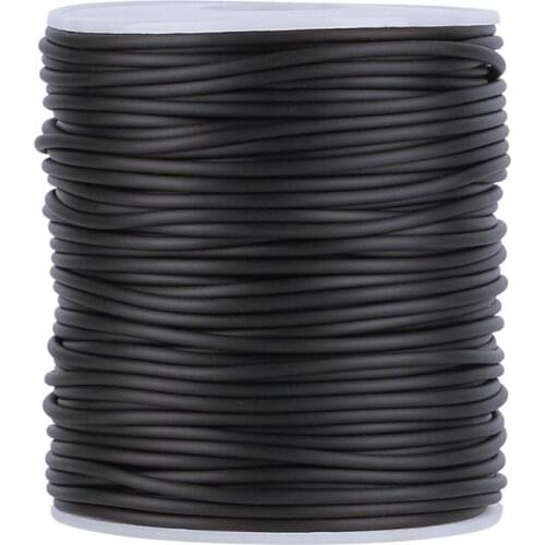 Pandahall Hollow Pipe PVC Tubular Rubber Cord 15 Colors For Jewelry Making Wrapped Around White Plastic Spool, 2mm, Hole: 1mm