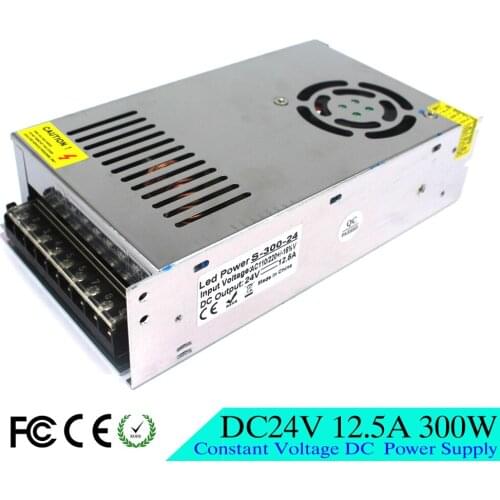 Universal DC Power Supply 24V 12.5A 300W Switch Power Adapter Driver Switching For LED Strip Light Display 110V 220V AC DC SMPS