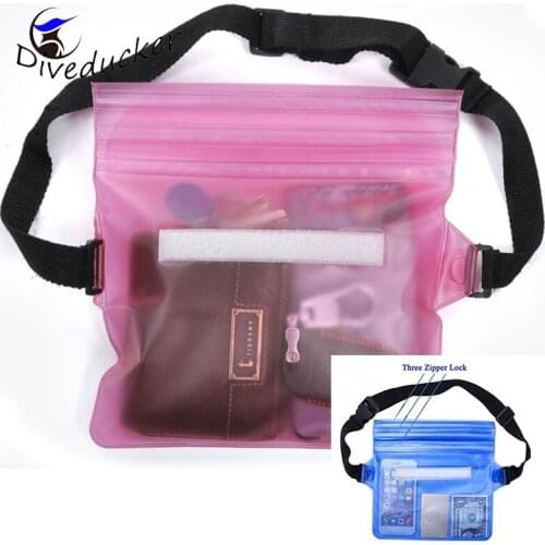 Waterproof Drift Diving Swimming Bag Waist Pack Bag Pocket Pouch Skiing Snowboard Mobile Phone Bags Case Underwater Dry Shoulder