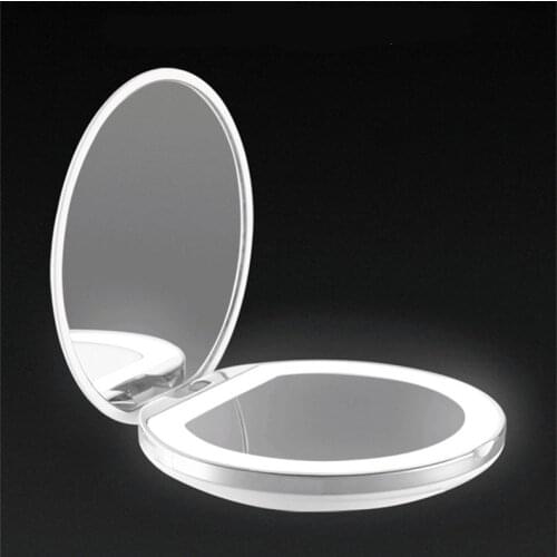 Makeup Vanity Mirror With 2X Lights LED Magnifying Mirror Cosmetic Mirrors Light Magnification LED Make up Mirrors Grossissant
