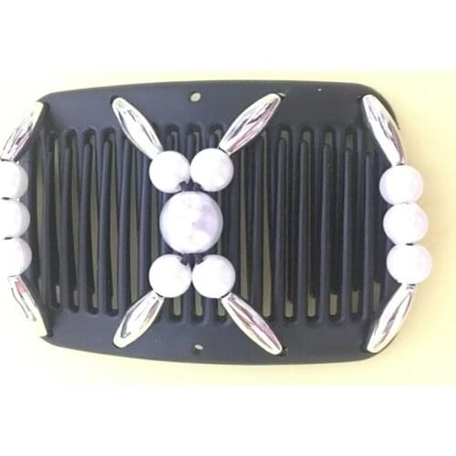 Pearl silver lovely beads smaller comb 20 pcs/lot hair accessory Easy to Use for Young & Old