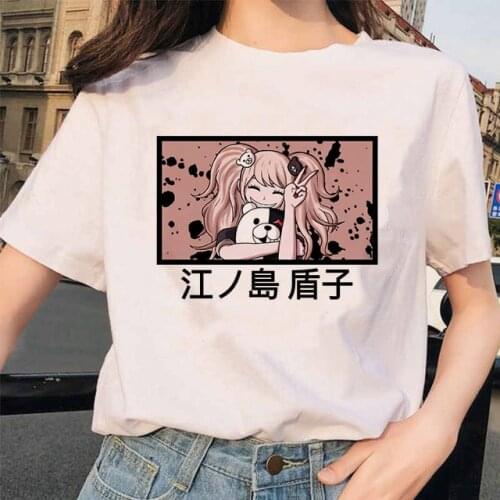 Women T Shirt Danganronpa Top Tee Streetwear Ouma Kokichi Graphic Oversized T Shirts Female Harajuku Summer Short Sleeve T-shirt