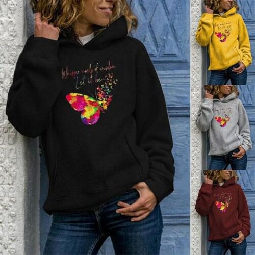 Hoodies Funny Print Oversized Aesthetic Hip Hop Streetwear Fashion Casual Harajuku Womens Sweatshirt